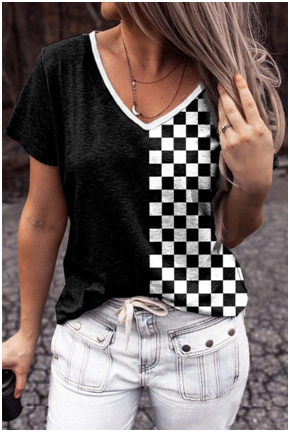 checkered shirts racing car